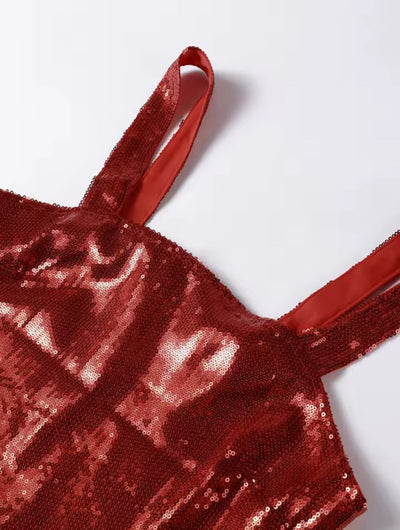 שמלת פאייטים גב פתוח