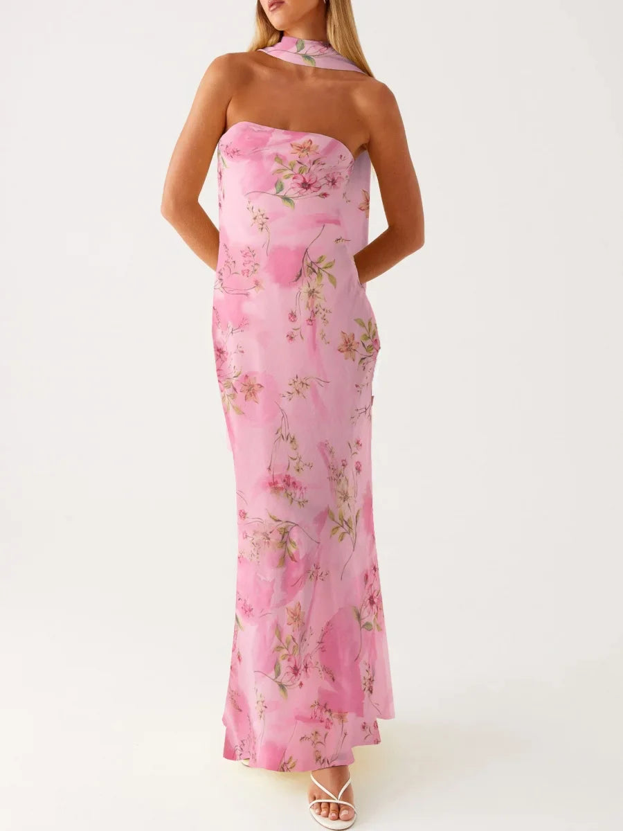 שקד - שמלת מקסי מחמיאה