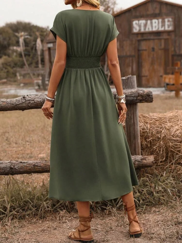 ליהי - שמלת מידי בוהו קז’ואל