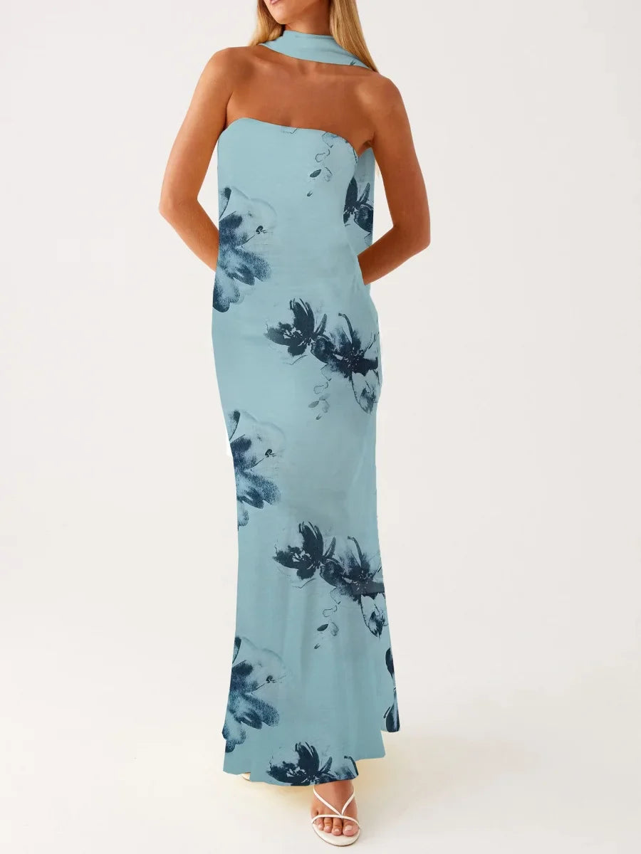 שקד - שמלת מקסי מחמיאה