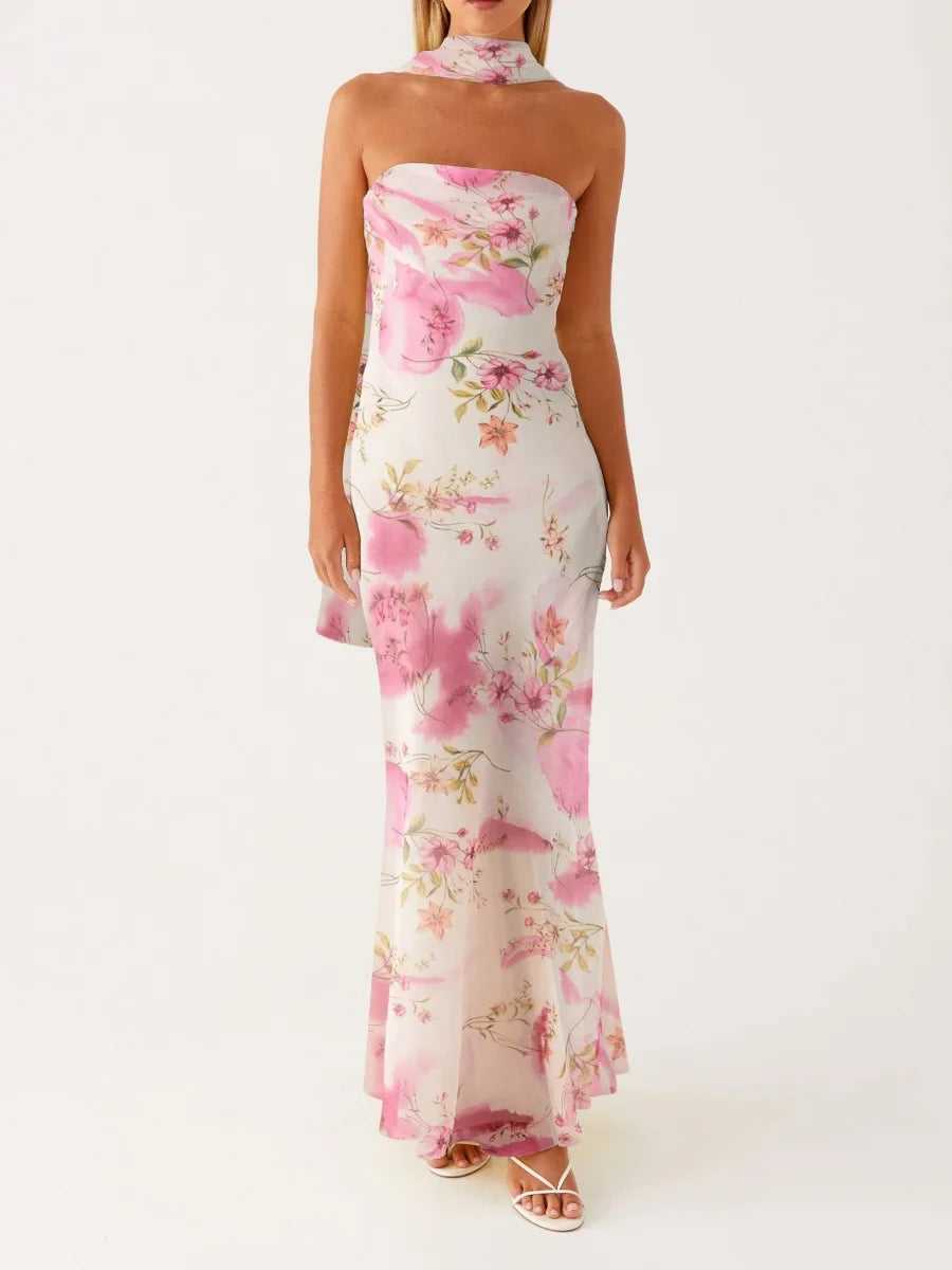 שקד - שמלת מקסי מחמיאה