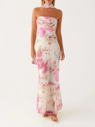 שקד - שמלת מקסי מחמיאה