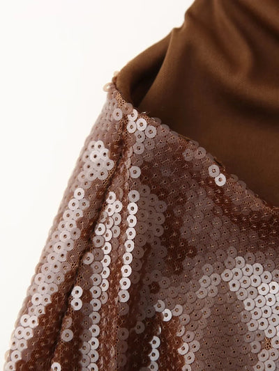 שמלת פאייטים גב פתוח