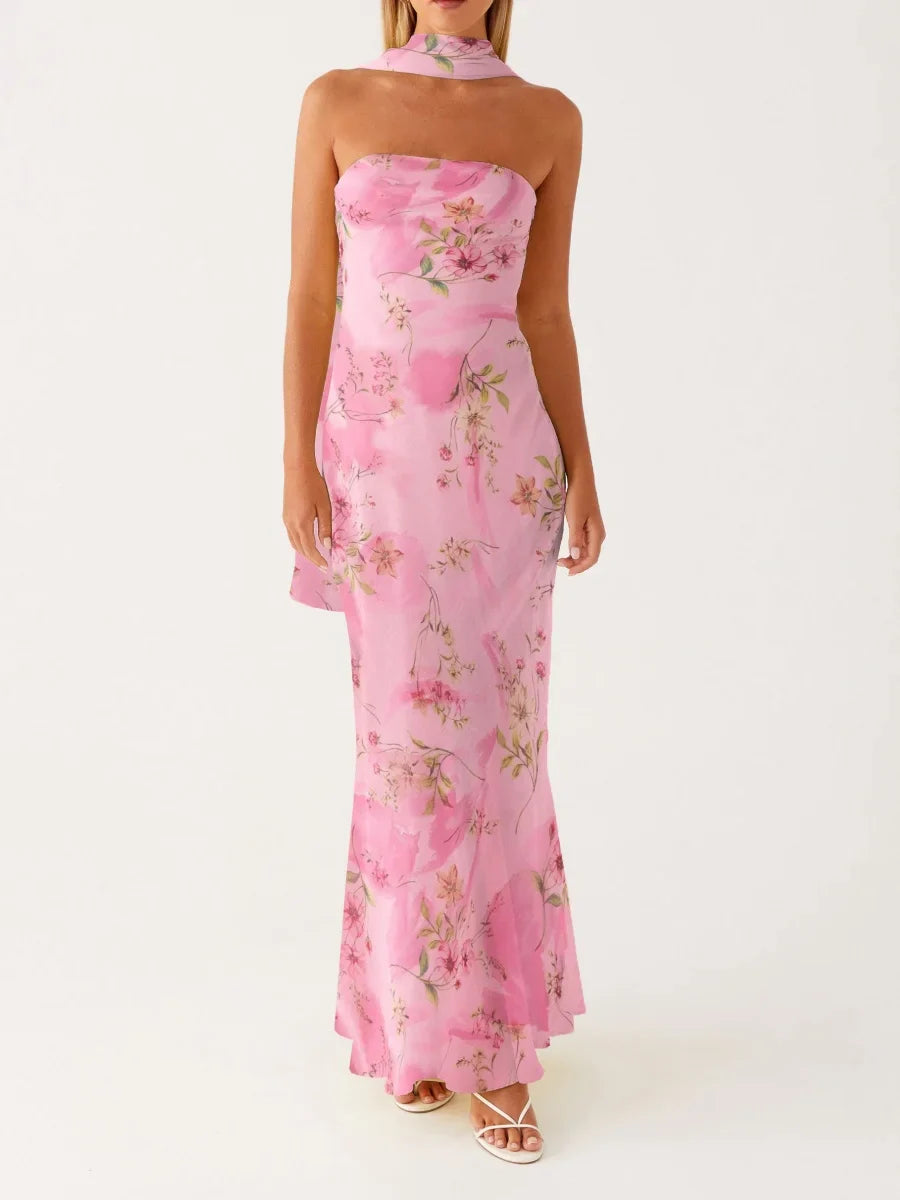 שקד - שמלת מקסי מחמיאה